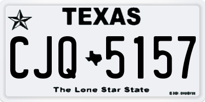 TX license plate CJQ5157