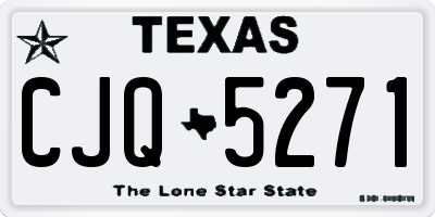 TX license plate CJQ5271