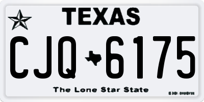 TX license plate CJQ6175