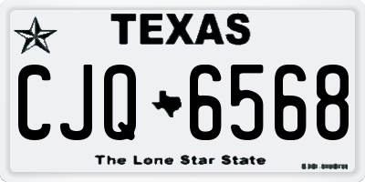 TX license plate CJQ6568