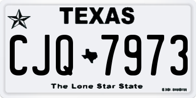 TX license plate CJQ7973