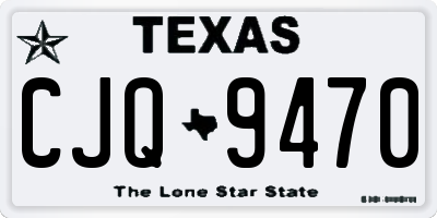 TX license plate CJQ9470