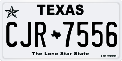 TX license plate CJR7556