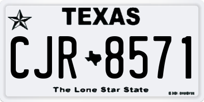 TX license plate CJR8571