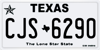 TX license plate CJS6290