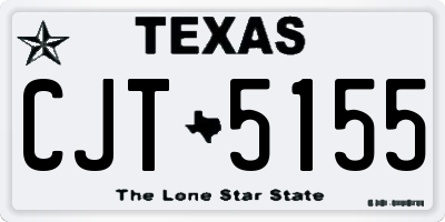 TX license plate CJT5155