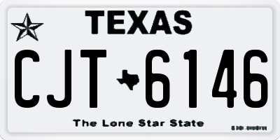 TX license plate CJT6146