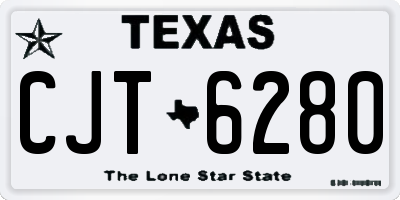 TX license plate CJT6280