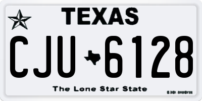 TX license plate CJU6128