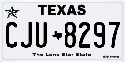 TX license plate CJU8297