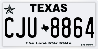 TX license plate CJU8864