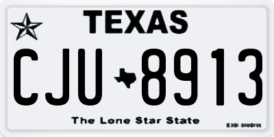 TX license plate CJU8913
