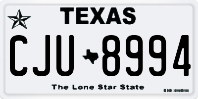TX license plate CJU8994
