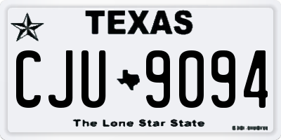 TX license plate CJU9094