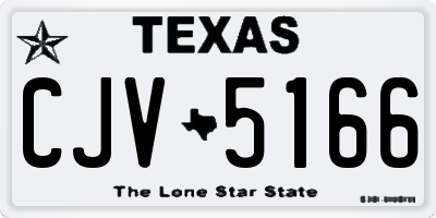TX license plate CJV5166