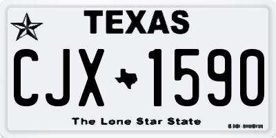TX license plate CJX1590