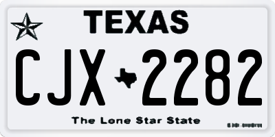 TX license plate CJX2282