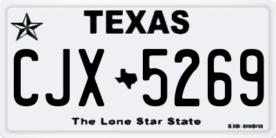 TX license plate CJX5269