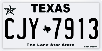TX license plate CJY7913