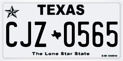 TX license plate CJZ0565