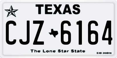 TX license plate CJZ6164