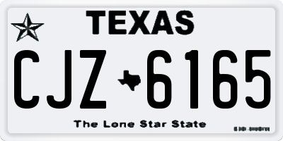 TX license plate CJZ6165