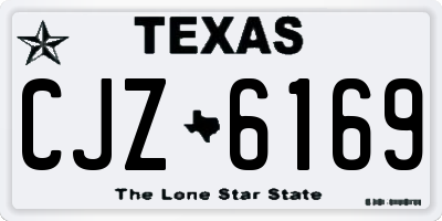 TX license plate CJZ6169