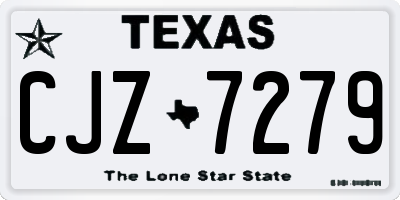 TX license plate CJZ7279