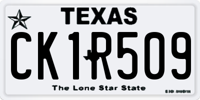 TX license plate CK1R509