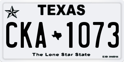 TX license plate CKA1073