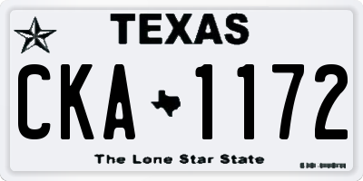 TX license plate CKA1172