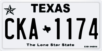 TX license plate CKA1174
