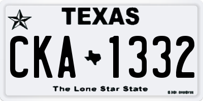 TX license plate CKA1332