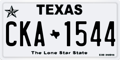 TX license plate CKA1544