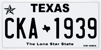 TX license plate CKA1939