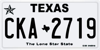 TX license plate CKA2719