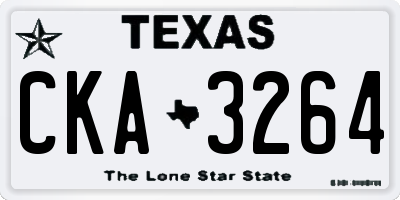 TX license plate CKA3264