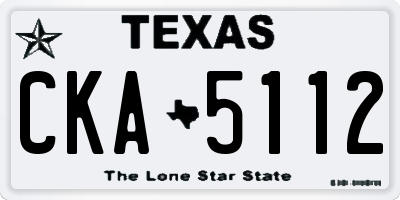 TX license plate CKA5112