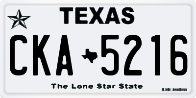 TX license plate CKA5216
