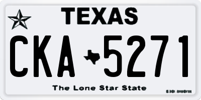 TX license plate CKA5271