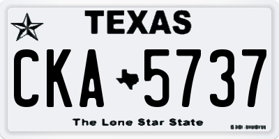 TX license plate CKA5737