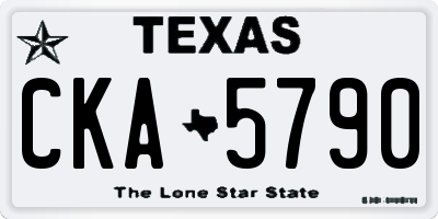 TX license plate CKA5790