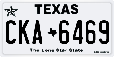 TX license plate CKA6469