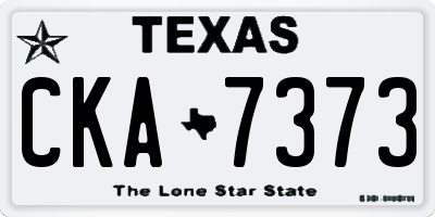 TX license plate CKA7373