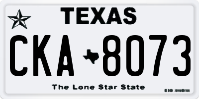 TX license plate CKA8073