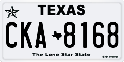 TX license plate CKA8168