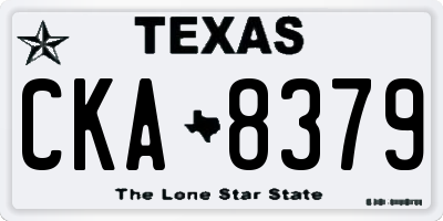 TX license plate CKA8379