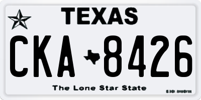 TX license plate CKA8426