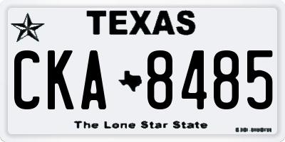 TX license plate CKA8485