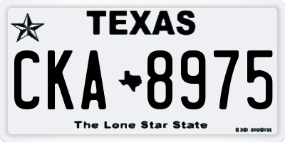 TX license plate CKA8975